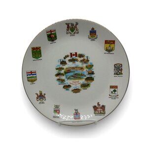 Expo 67 Montreal Canada Coat of Arms Plate Vintage 10"